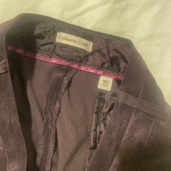 Wide Leg Trouser Velvet Like Material Hipster Business Casual Work Modern Pants - Picture 6 of 6